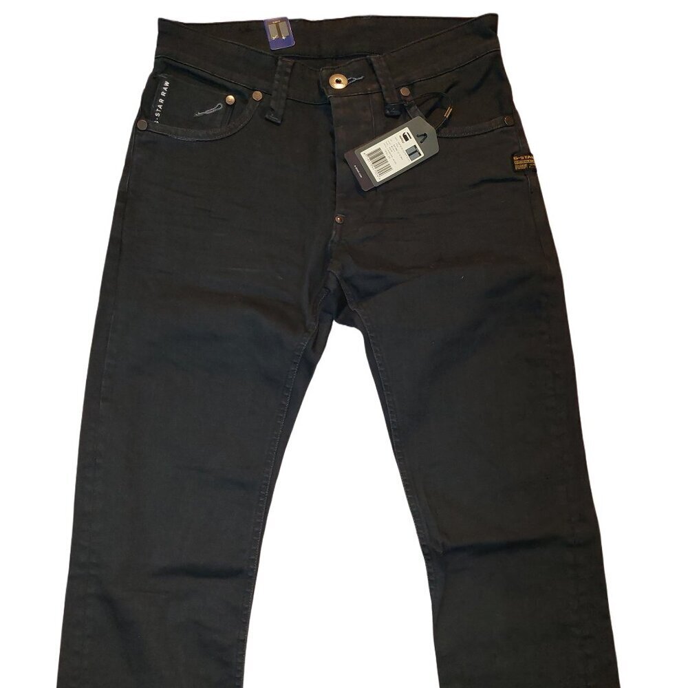 G-Star Raw Defend Super Slim Black Comfort Jewel Twill Jeans Sz 26 x 34 NWT - Picture 4 of 12